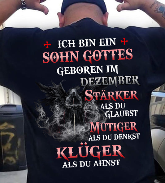 Dezember Sohn Gottes T-Shirt Für Männer – Stärker Als Du Glaubst - LUAN12 (SKU2607-98-12)