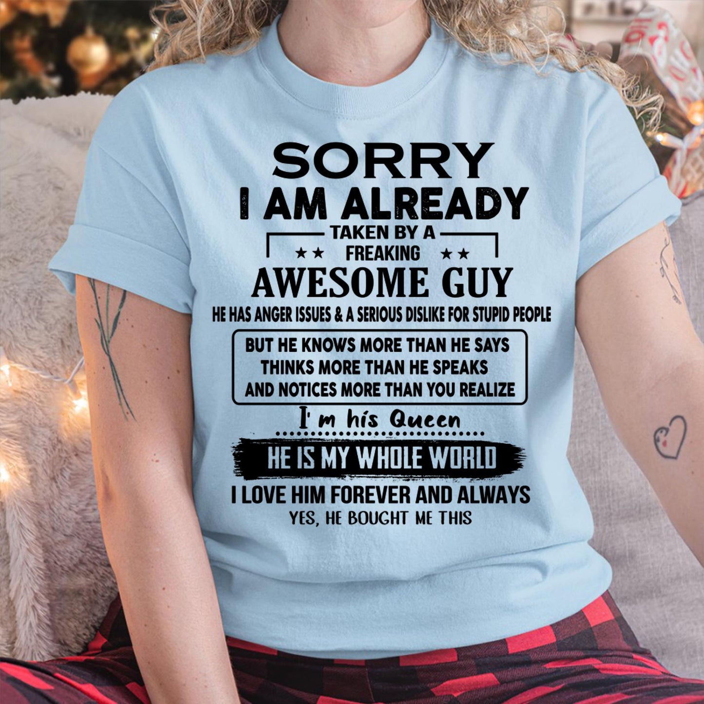 Awesome Guy - Perfect gift for your girlfriend or wife from husband - LUAN00 (SKUT08-11-00)