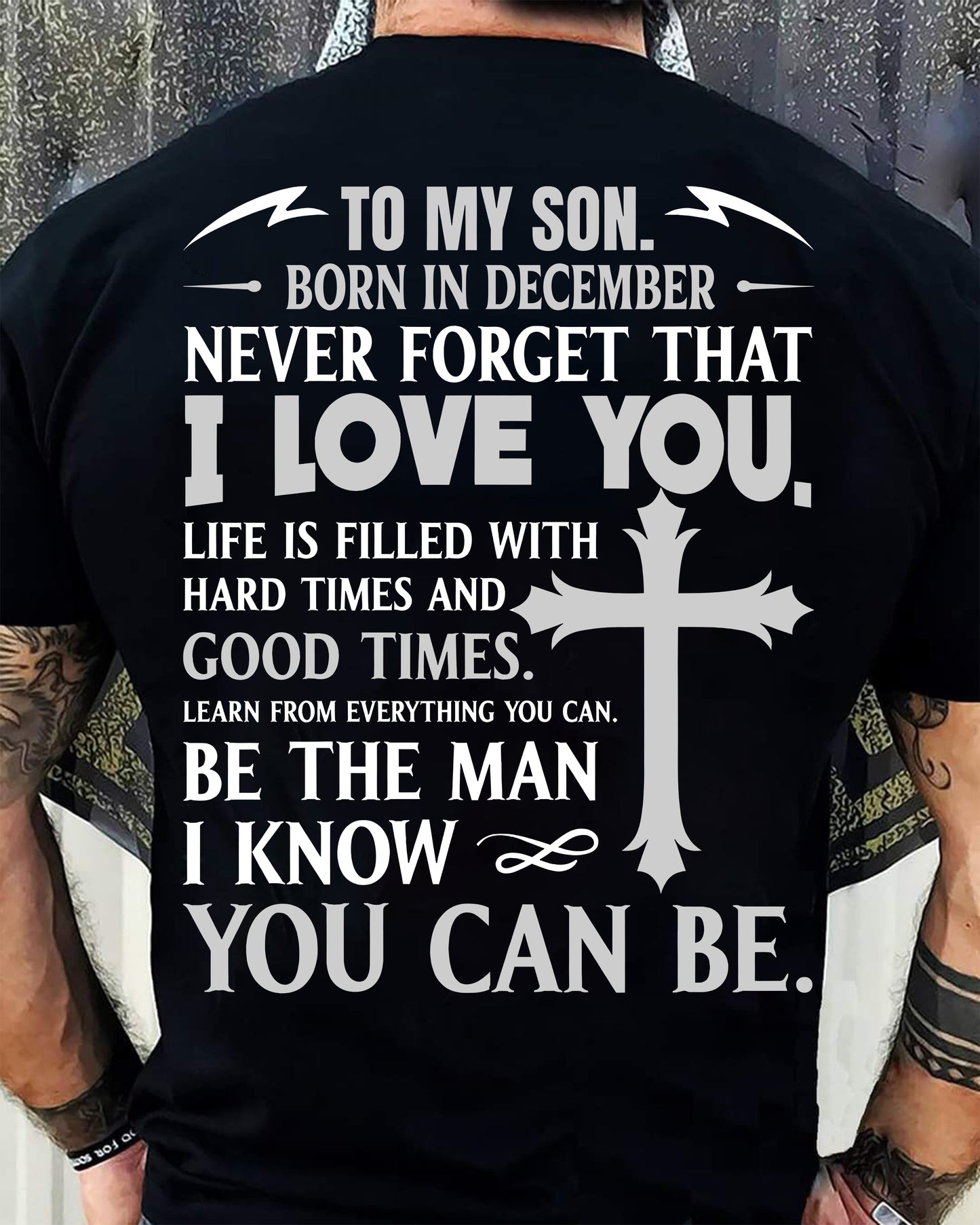 December – To My Son Never Forget That I Love You – From Mom T-Shirt - LUAN12 (SKU2606-330-12)