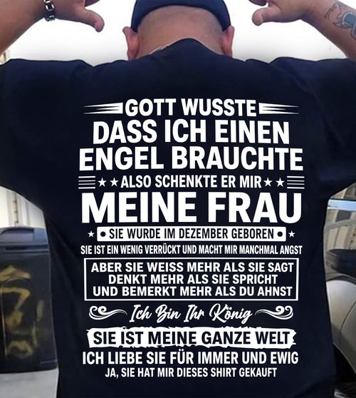 DEZEMBER - Ich Bin Ihr König SIE IST MEINE GANZE WELT - Das perfekte Geschenk für deinen Freund - GER/LUAN12 (SKU2605-397-12)