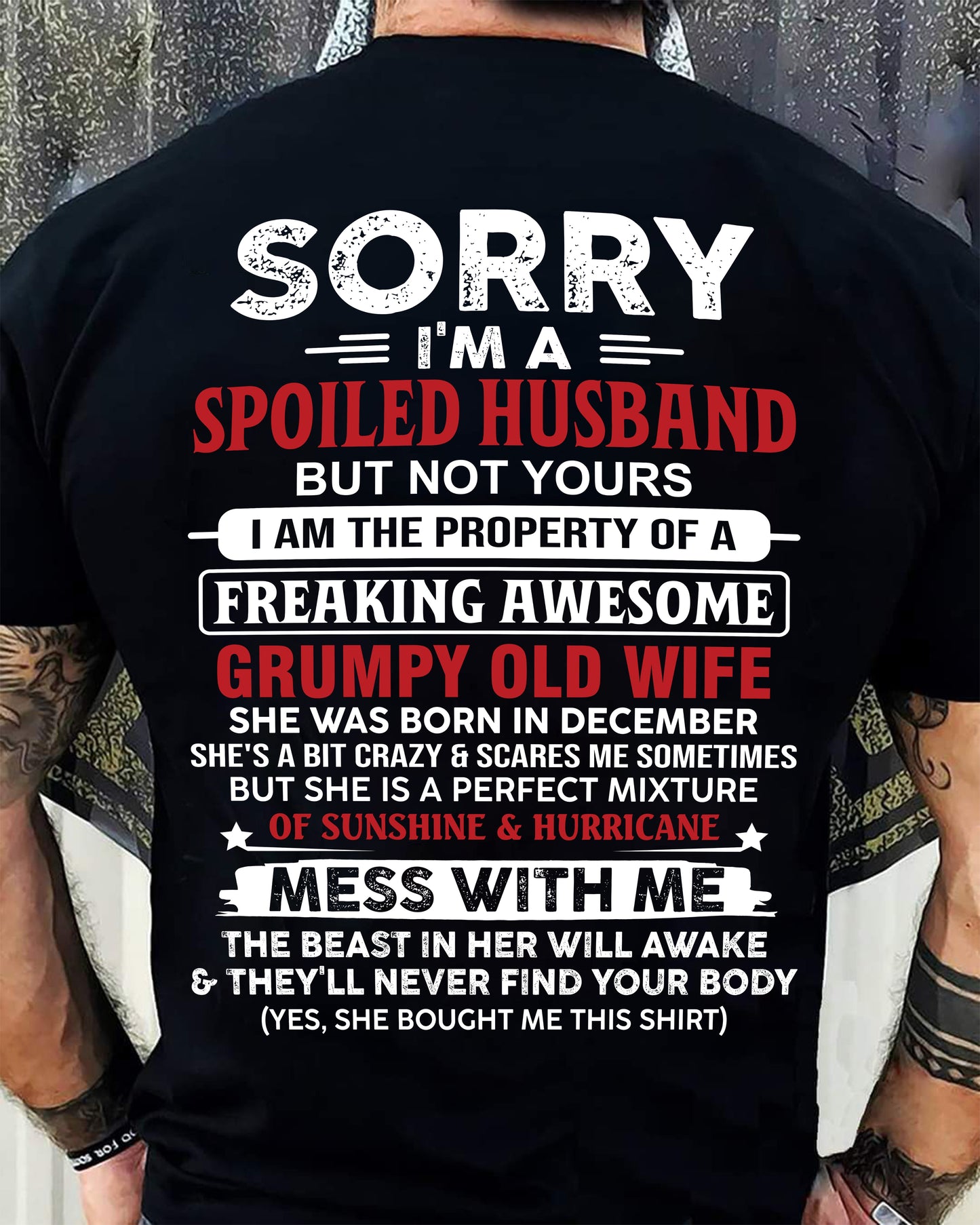 December - Spoiled Husband - Perfect Gift From Wife - LUAN12 (SKU11-02-12)