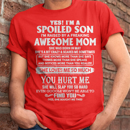 May - Awesome Mom - Perfect Gift For Spoiled Son From Mom - LUAN05 (SKU05-47-05)