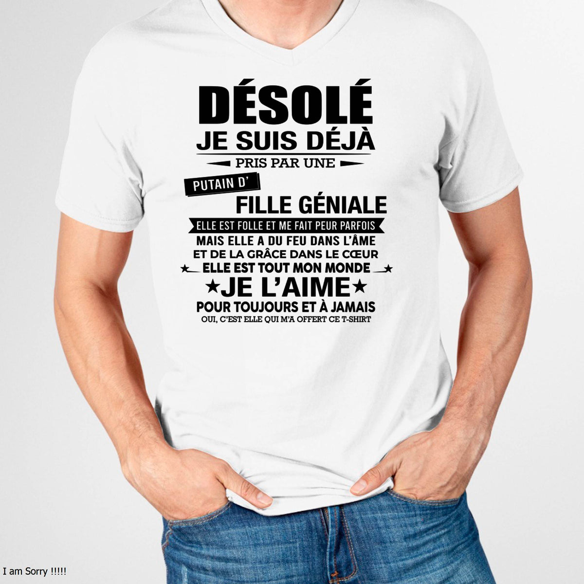DÉSOLÉ, JE SUIS DÉJÀ PRIS PAR UNE FILLE VRAIMENT GÉNIALE – DE LA PART DE MA FEMME - FR00/LUAN00 (SKU2606-42-00)