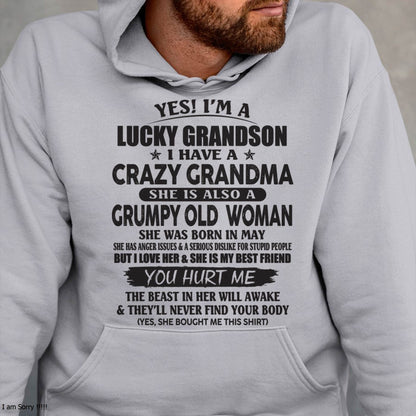 MAY - LUCKY GRANDSON OF CRAZY GRANDMA -  FROM GRANDMA - NINA05 (SKU10-173-05)