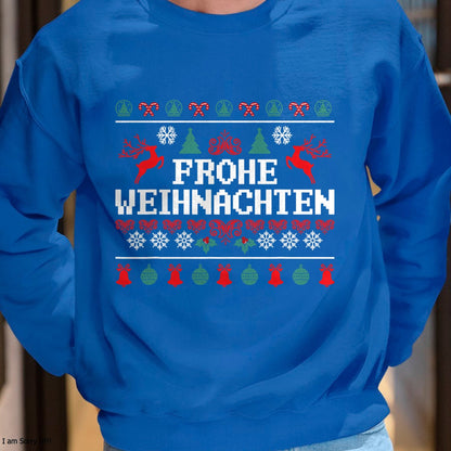 Frohe Weihnachten German Merry Christmas Holidays Germany T-Shirt - Christmas Unisex T-Shirt/Hoodie/Sweatshirt - LUAN00