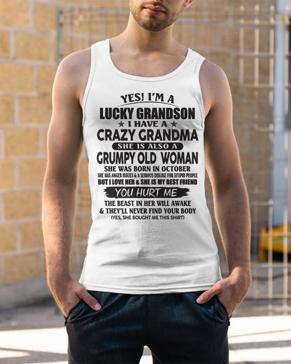 OCTOBER - LUCKY GRANDSON OF CRAZY GRANDMA -  FROM GRANDMA - NINA10 (SKU10-173-10)