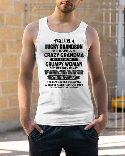 MAY - LUCKY GRANDSON OF CRAZY GRANDMA -  PERFECT GIFT FROM GRANDMA - LUAN05 (SKU12-113-05)