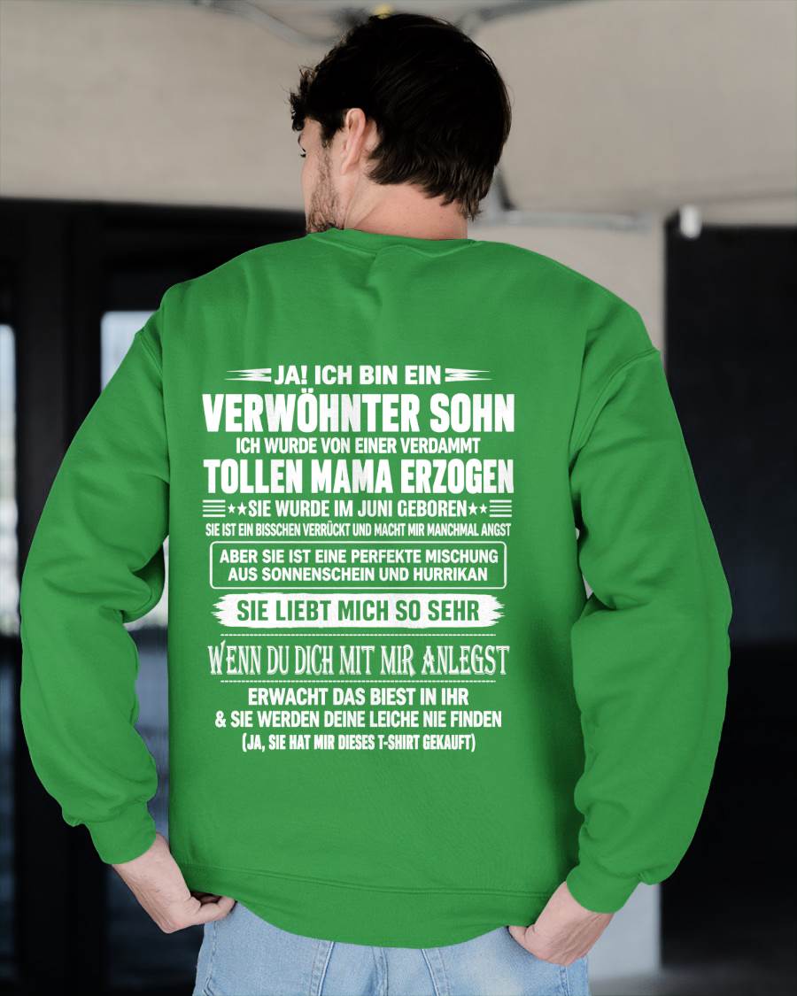 JUNI - VERWÖHNTER SOHN - TOLLE MAMA - SONNENSCHEIN & HURRIKAN - PERFEKTES GESCHENK VON MAMA AN SOHN - LUAN06 (SKU2609-27-06)