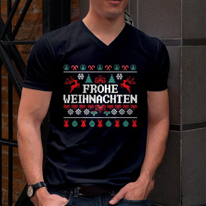 Frohe Weihnachten German Merry Christmas Holidays Germany T-Shirt - Christmas Unisex T-Shirt/Hoodie/Sweatshirt - LUAN00