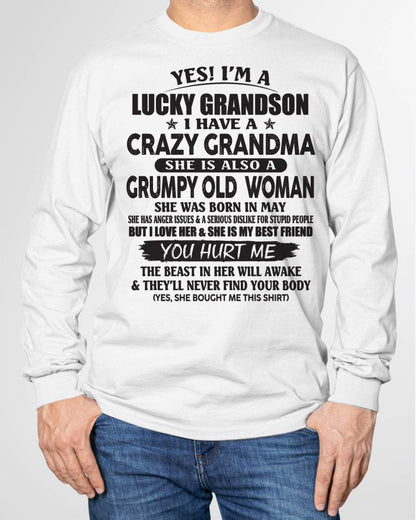 MAY - LUCKY GRANDSON OF CRAZY GRANDMA -  FROM GRANDMA - NINA05 (SKU10-173-05)