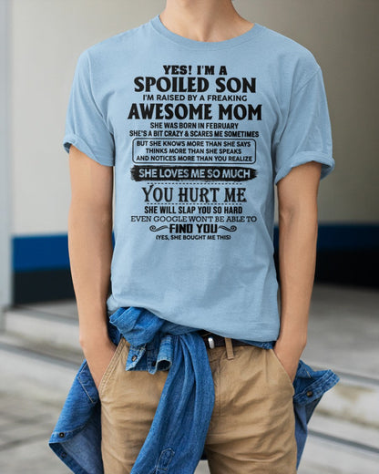 February - Awesome Mom - Perfect gift for your son From Mom LUAN02 (SKU-SPW-02)