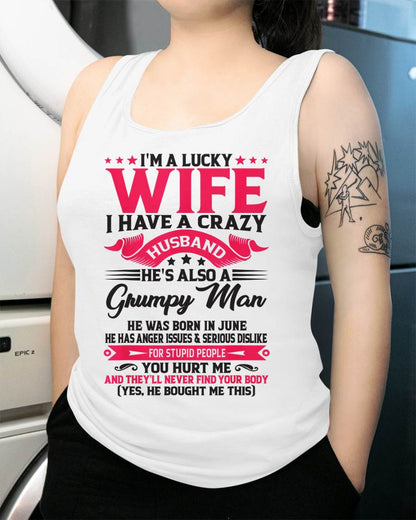 JUNE - TO MY WIFE - I'M A LUCKY WIFE - GIFT FROM HUSBAND - LUAN06 (SKU10-136-06)