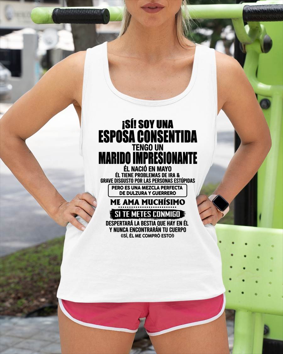 MAYO - ESPOSA CONSENTIDA - MARIDO IMPRESIONANTE - DULZURA & GUERRERO - REGALO PERFECTO DEL MARIDO A SU ESPOSA - LUAN05 (SKU2610-43-05)