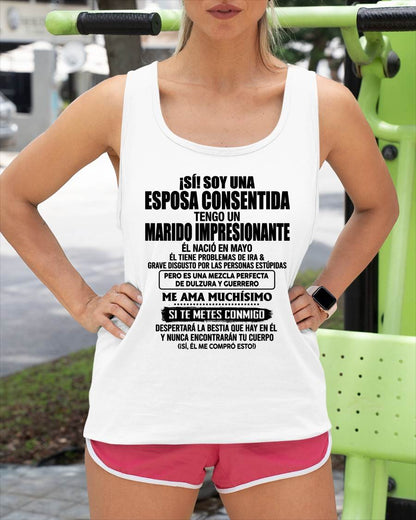MAYO - ESPOSA CONSENTIDA - MARIDO IMPRESIONANTE - DULZURA & GUERRERO - REGALO PERFECTO DEL MARIDO A SU ESPOSA - LUAN05 (SKU2610-43-05)