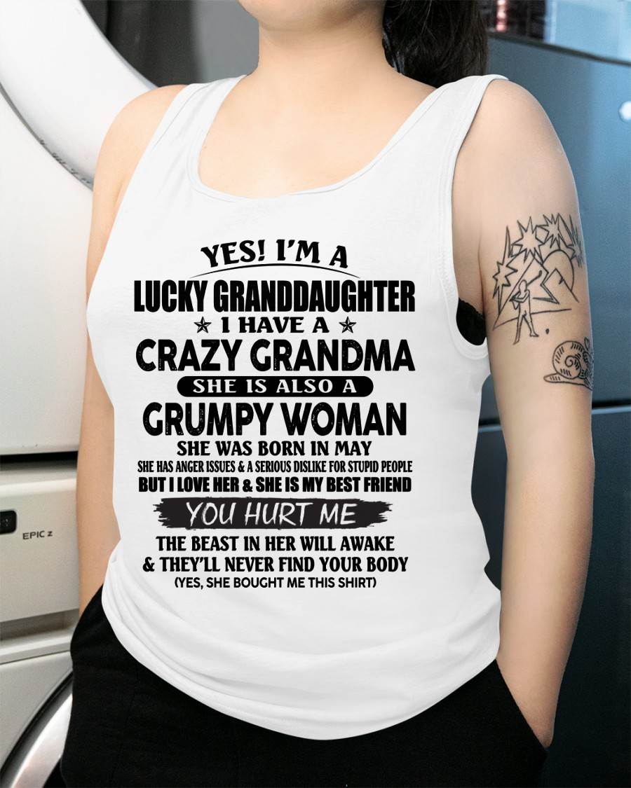 MAY - LUCKY GRANDDAUGHTER OF CRAZY GRANDMA - PERFECT GIFT FROM GRANDMA - LUAN05 (SKU12-146-05)