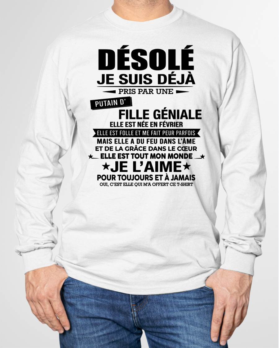 FÉVRIER - DÉSOLÉ, JE SUIS DÉJÀ PRIS PAR UNE FILLE VRAIMENT GÉNIALE – DE LA PART DE MA FEMME - FR02/LUAN02 (SKU2606-42-02)