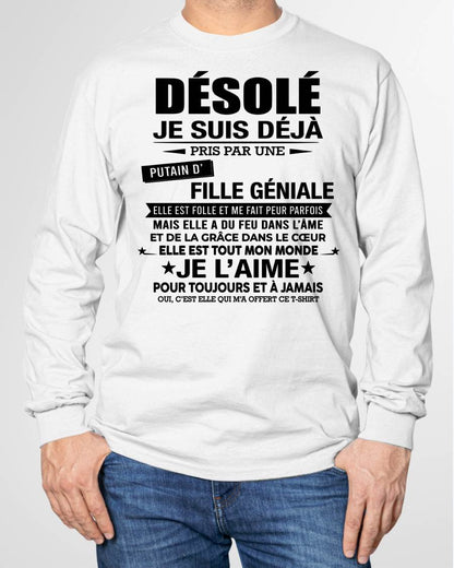 DÉSOLÉ, JE SUIS DÉJÀ PRIS PAR UNE FILLE VRAIMENT GÉNIALE – DE LA PART DE MA FEMME - FR00/LUAN00 (SKU2606-42-00)
