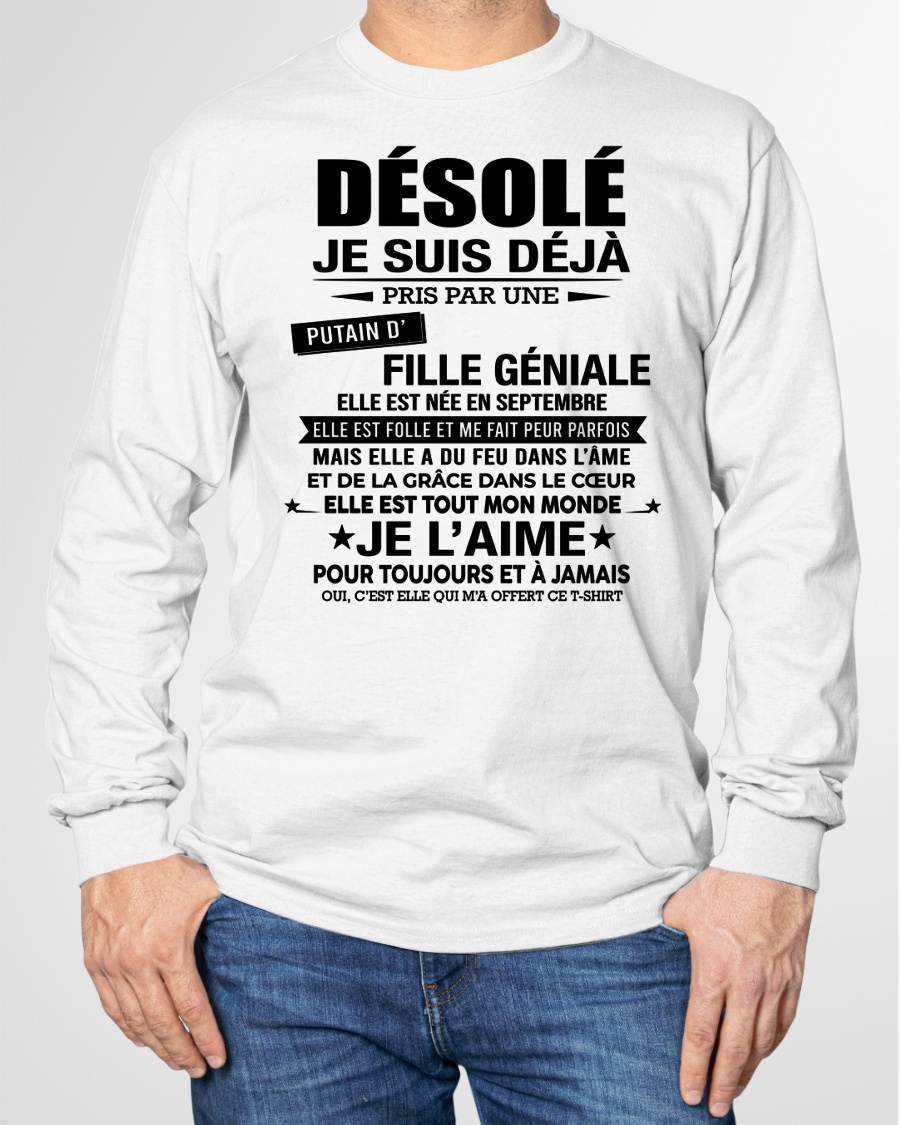 SEPTEMBRE - DÉSOLÉ, JE SUIS DÉJÀ PRIS PAR UNE FILLE VRAIMENT GÉNIALE – DE LA PART DE MA FEMME - FR09/LUAN09 (SKU2606-42-09)