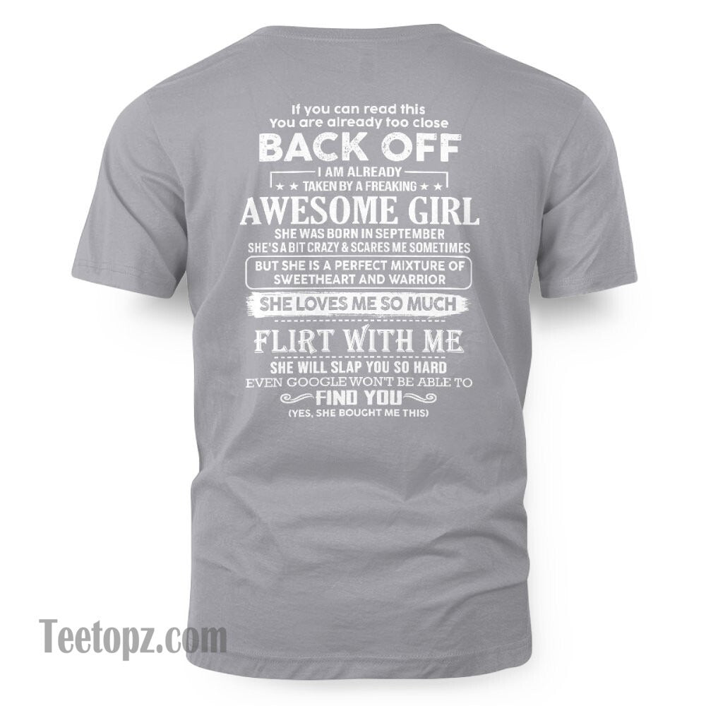 September – Awesome Girlfriend Born In September – Special gift for your Boyfriend – From Wife LUAN09 (SKU06-25-09)