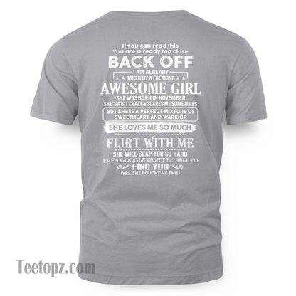 November – Awesome Girlfriend Born In November – Special gift for your Boyfriend – From Wife LUAN11 (SKU06-25-11)
