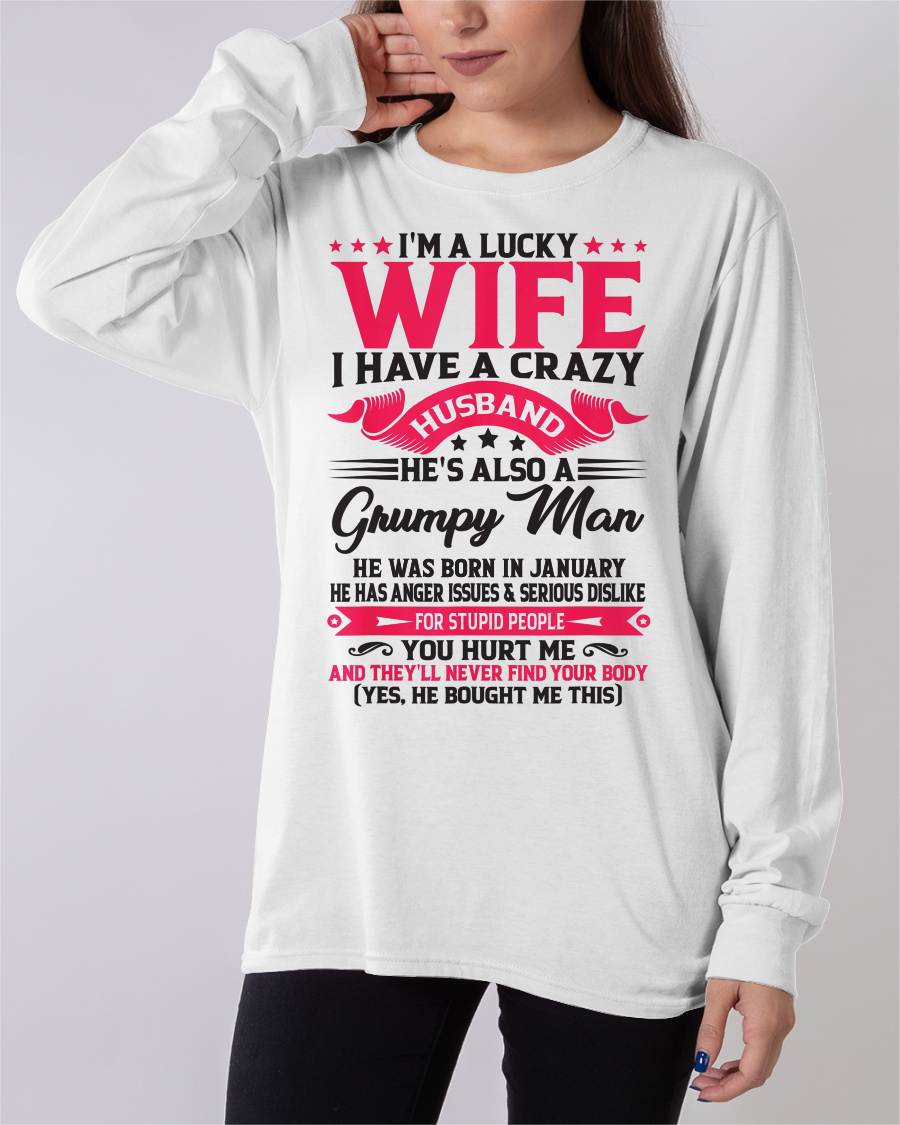JANUARY - TO MY WIFE - I'M A LUCKY WIFE - GIFT FROM HUSBAND - LUAN01 (SKU10-136-01)