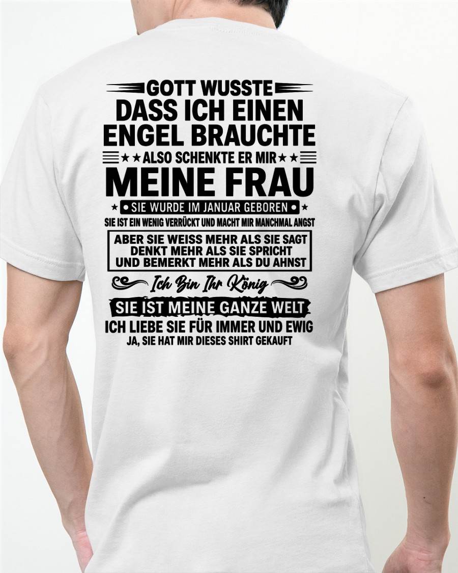 JANUAR - Ich Bin Ihr König SIE IST MEINE GANZE WELT - Das perfekte Geschenk für deinen Freund - GER/LUAN01 (SKU2606-256-01)