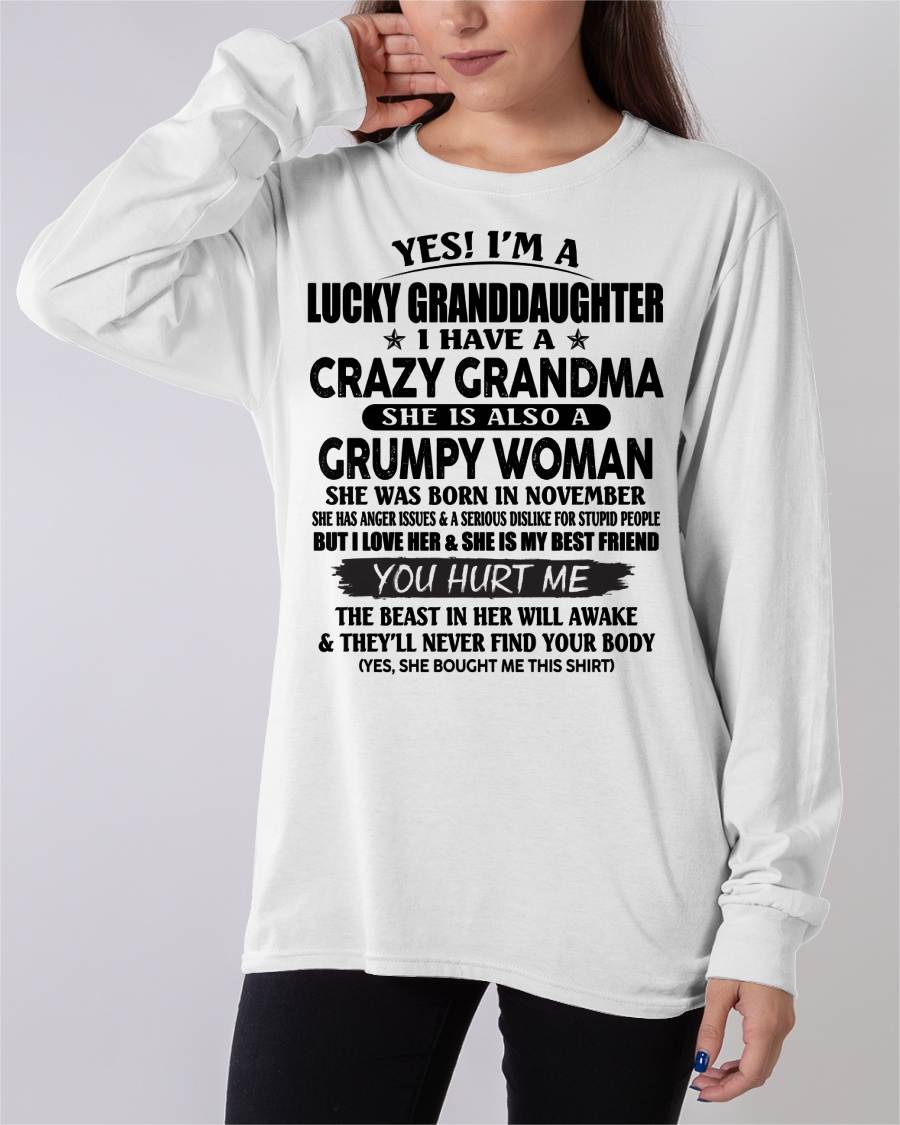 NOVEMBER - LUCKY GRANDDAUGHTER OF CRAZY GRANDMA - PERFECT GIFT FROM GRANDMA - LUAN11 (SKU12-146-11)