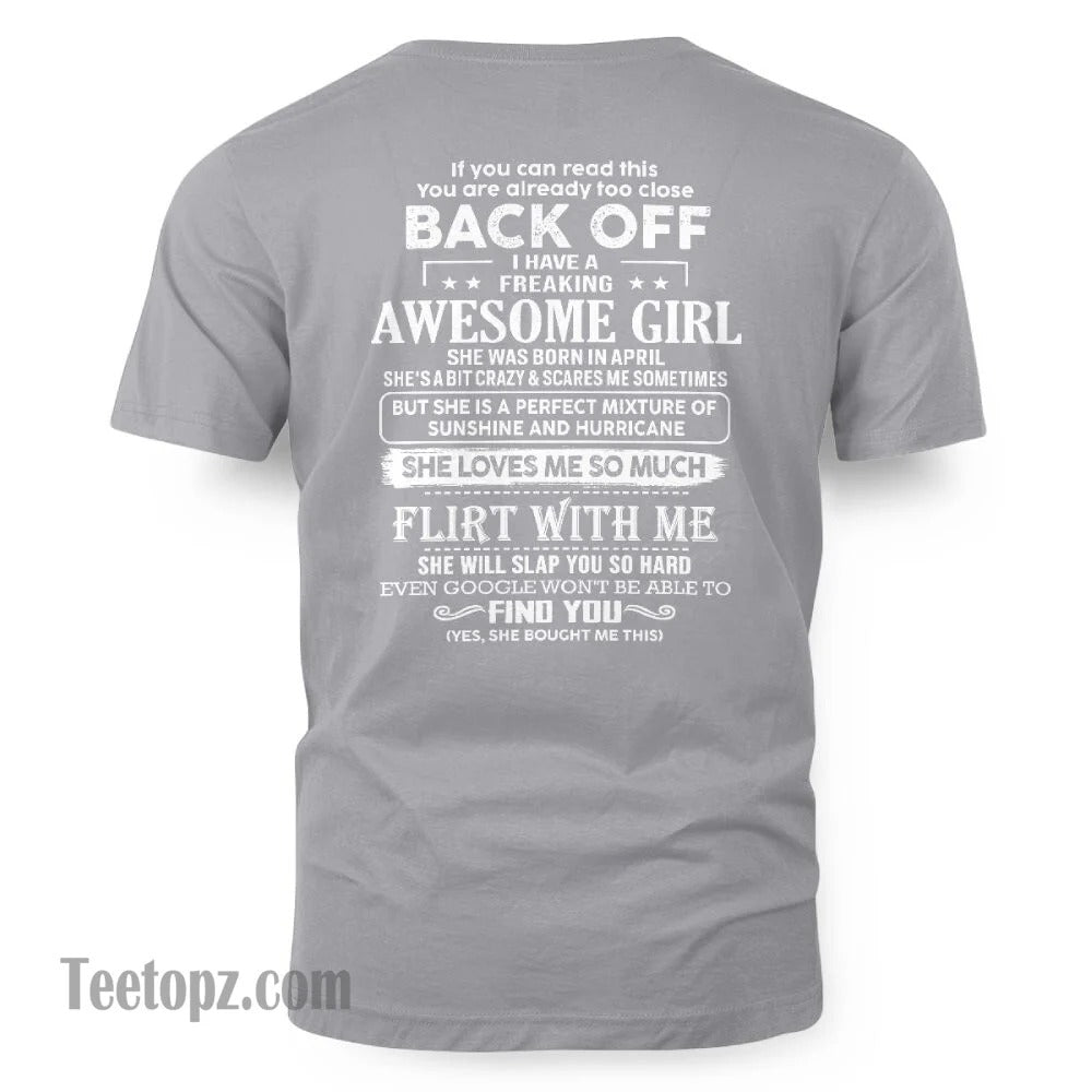 April – Awesome Girlfriend Born In April – Special gift for your Boyfriend – From Wife LUAN04 (SKU06-17-04)