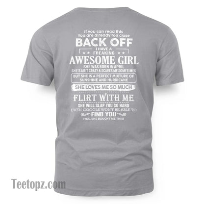 April – Awesome Girlfriend Born In April – Special gift for your Boyfriend – From Wife LUAN04 (SKU06-17-04)