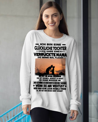 APRIL, ICH BIN EINE GLÜCKLICHE TOCHTER - GIFT T SHIRT FROM MOM TO DAUGHTER - LUAN GER04 (SKU2606-133-04)