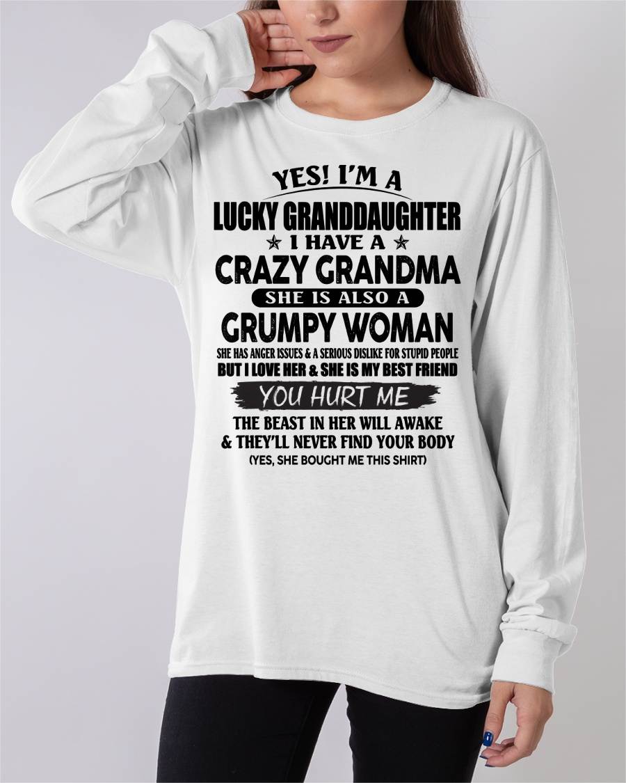 LUCKY GRANDDAUGHTER OF CRAZY GRANDMA - PERFECT GIFT FROM GRANDMA - LUAN00 (SKU12-146-00)