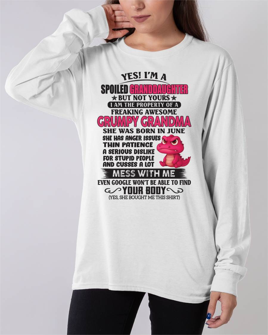 JUNE - YES, I'M A SPOILED GRANDDAUGHTER - GIFT FROM GRANDMA - LUAN06 (SKU09-96-06)