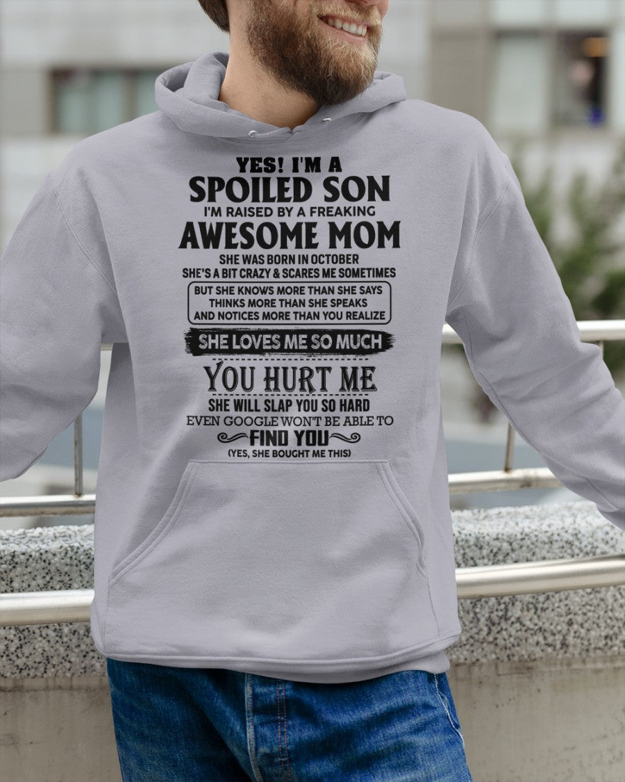 October - Awesome Mom - Perfect gift for son From Mom - LUAN10 (SKU-SPW-10)