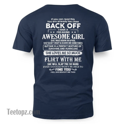 April – Awesome Girlfriend Born In April – Special gift for your Boyfriend – From Wife LUAN04 (SKU06-17-04)