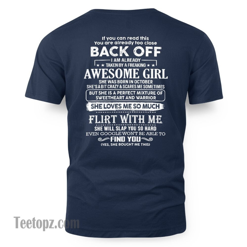 October – Awesome Girlfriend Born In October – Special gift for your Boyfriend – From Wife LUAN10 (SKU06-25-10)
