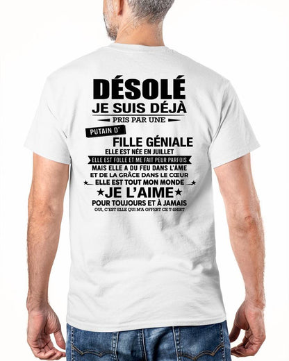 JUILLET - DÉSOLÉ, JE SUIS DÉJÀ PRIS PAR UNE FILLE VRAIMENT GÉNIALE – DE LA PART DE MA FEMME - FR07/LUAN07 (SKU2606-112-07)