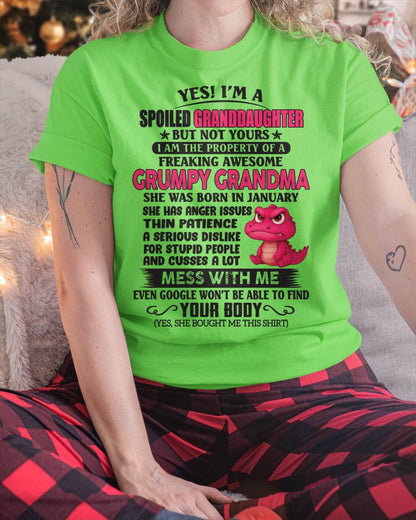JANUARY - YES, I'M A SPOILED GRANDDAUGHTER - GIFT FROM GRANDMA - LUAN01 (SKU09-96-01)