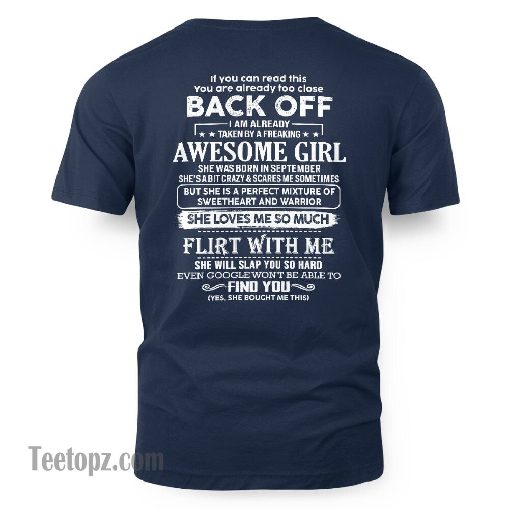 September – Awesome Girlfriend Born In September – Special gift for your Boyfriend – From Wife LUAN09 (SKU06-25-09)