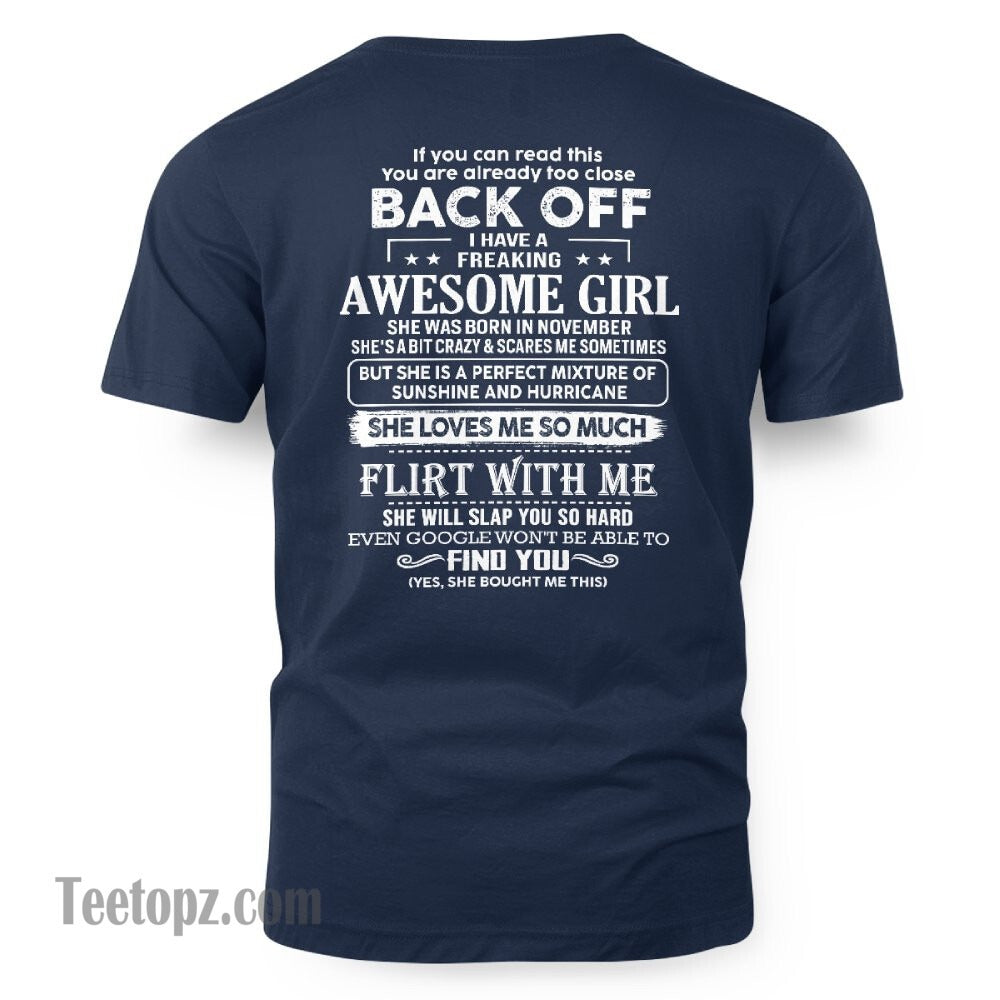 November – Awesome Girlfriend Born In November – Special gift for your Boyfriend – From Wife LUAN11 (SKU06-17-11)