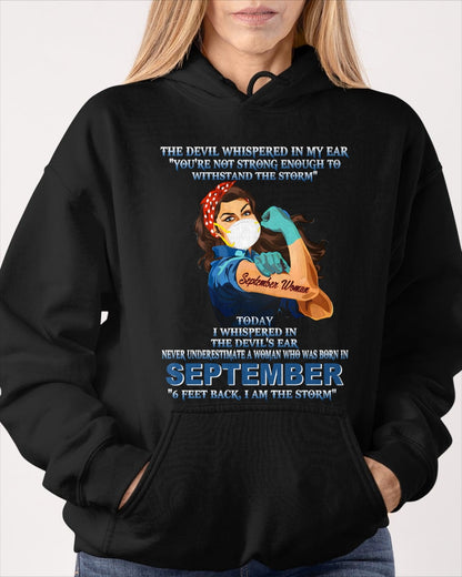 Never Underestimate A Woman Born In September – September Woman “I Am The Storm” - FMA / luan09 (SKU12-322-09)