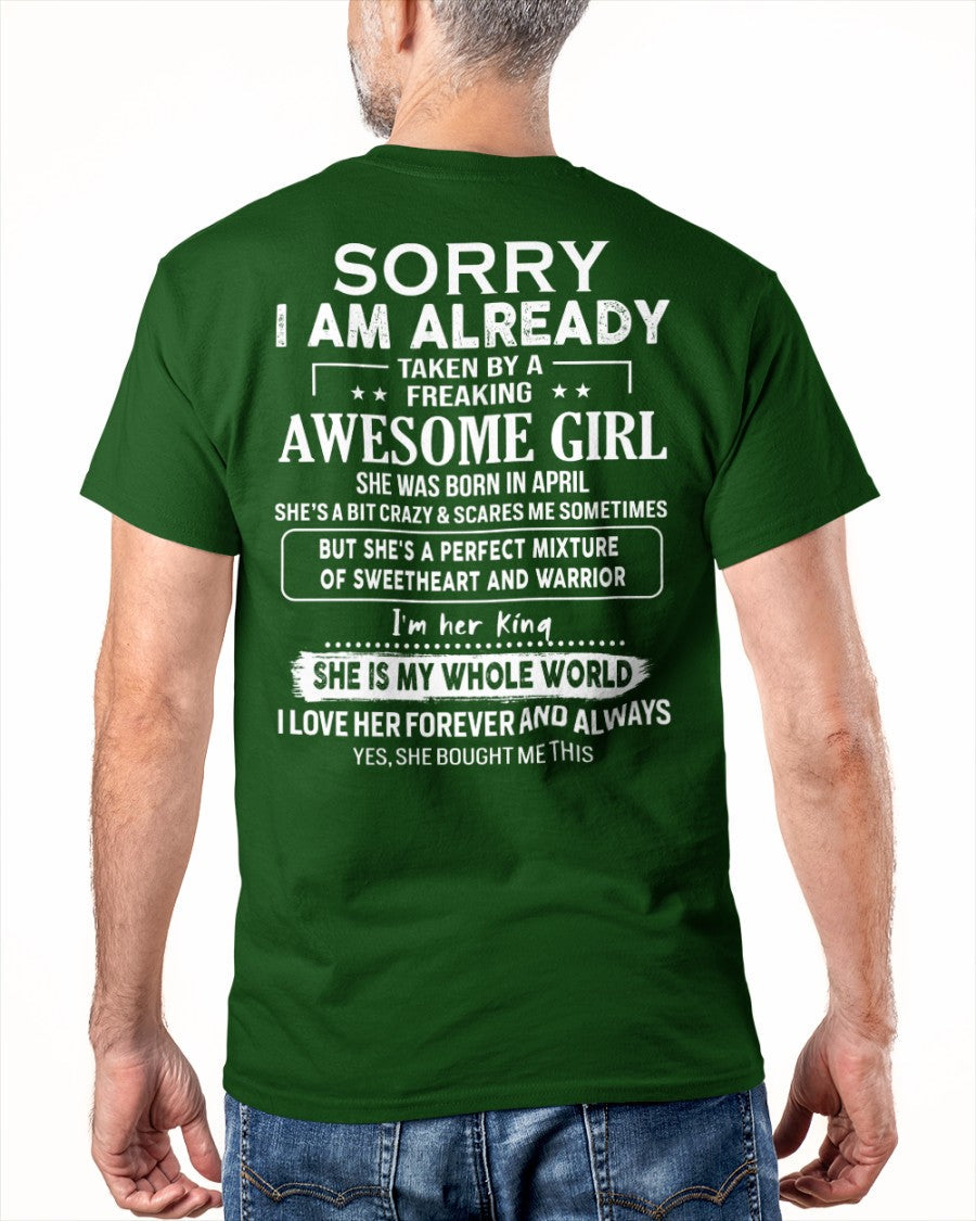 April - Awesome girl - Perfect gift for your boyfriend - (SKU04-86-04) - From Wife LUAN04