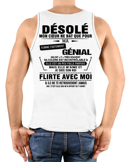DÉSOLÉ, MON CŒUR NE BAT QUE POUR MA FEMME FOUTUMENT GÉNIALE —  DE SA FEMME - FR00 / LUAN00 (SKU26T-01258-00)