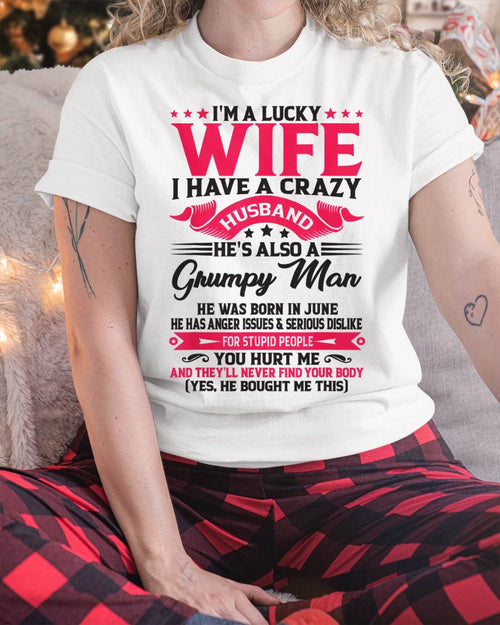 JUNE - TO MY WIFE - I'M A LUCKY WIFE - GIFT FROM HUSBAND - LUAN06 (SKU10-136-06)