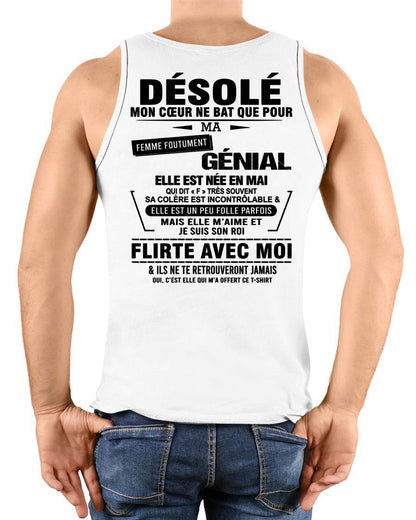 MAI - DÉSOLÉ, MON CŒUR NE BAT QUE POUR MA FEMME FOUTUMENT GÉNIALE — DE SA FEMME - FR05 / LUAN05 (SKU26T-01258-05)