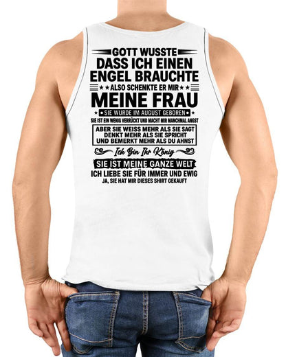 AUGUST - Ich Bin Ihr König SIE IST MEINE GANZE WELT - Das perfekte Geschenk für deinen Freund - GER/LUAN08 (SKU2606-256-08)