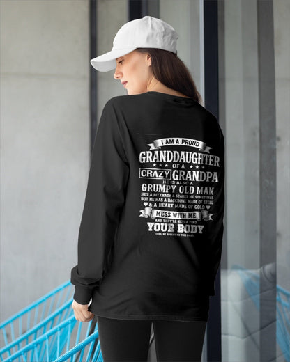 LUAN00 - I AM A PROUD GRANDDAUGHTER OF A CRAZY GRANDPA - Birthday Gift From Grandpa - (SKU2606-67-00)