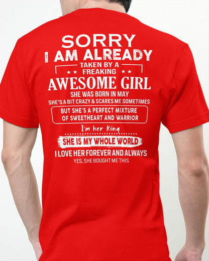 May - Awesome girl - Perfect gift for your boyfriend - (SKU04-86-05) - From Wife LUAN05