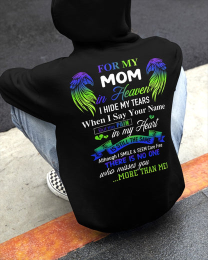 Personalized Memorial T-Shirt for Mom in Heaven - In Loving Memory Shirt, Miss You Mom Gift (SKUMOM) LUAN00