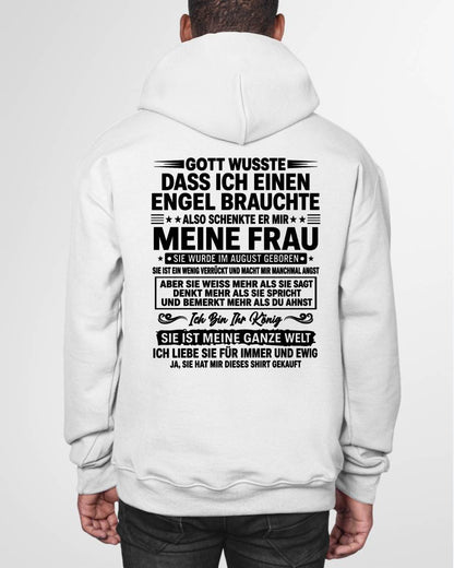 AUGUST - Ich Bin Ihr König SIE IST MEINE GANZE WELT - Das perfekte Geschenk für deinen Freund - GER/LUAN08 (SKU2606-256-08)