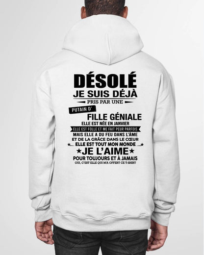 JANVIER - DÉSOLÉ, JE SUIS DÉJÀ PRIS PAR UNE FILLE VRAIMENT GÉNIALE – DE LA PART DE MA FEMME - FR01/LUAN01 (SKU2606-112-01)